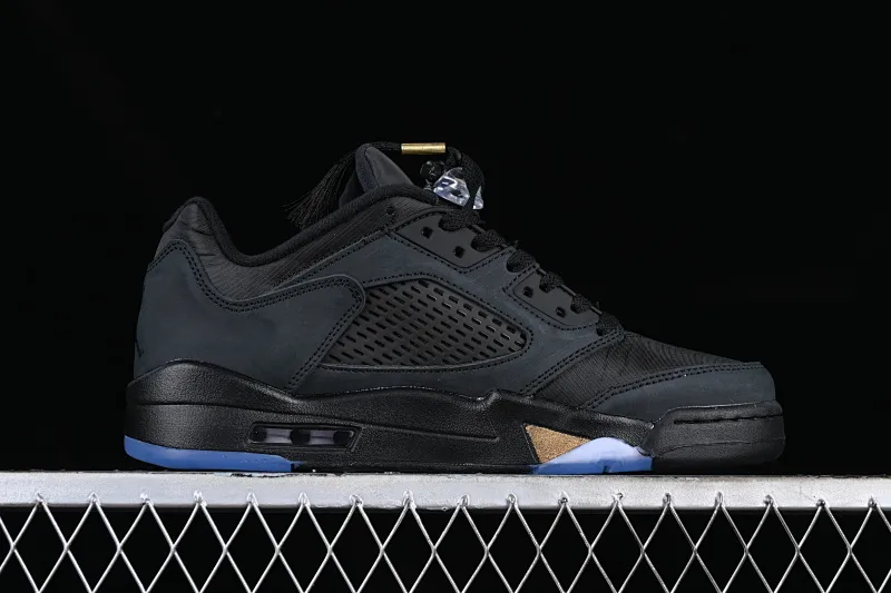 All categories Air Jordan Jordan series basketball shoes Air Jordan 5 Air Jordan 5 Low "Wings" AJ5 Joe 5 black gold cloth low-top basketball shoes DJ1094-001